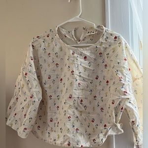Beaton Linen Utility Top in Wildflower Large